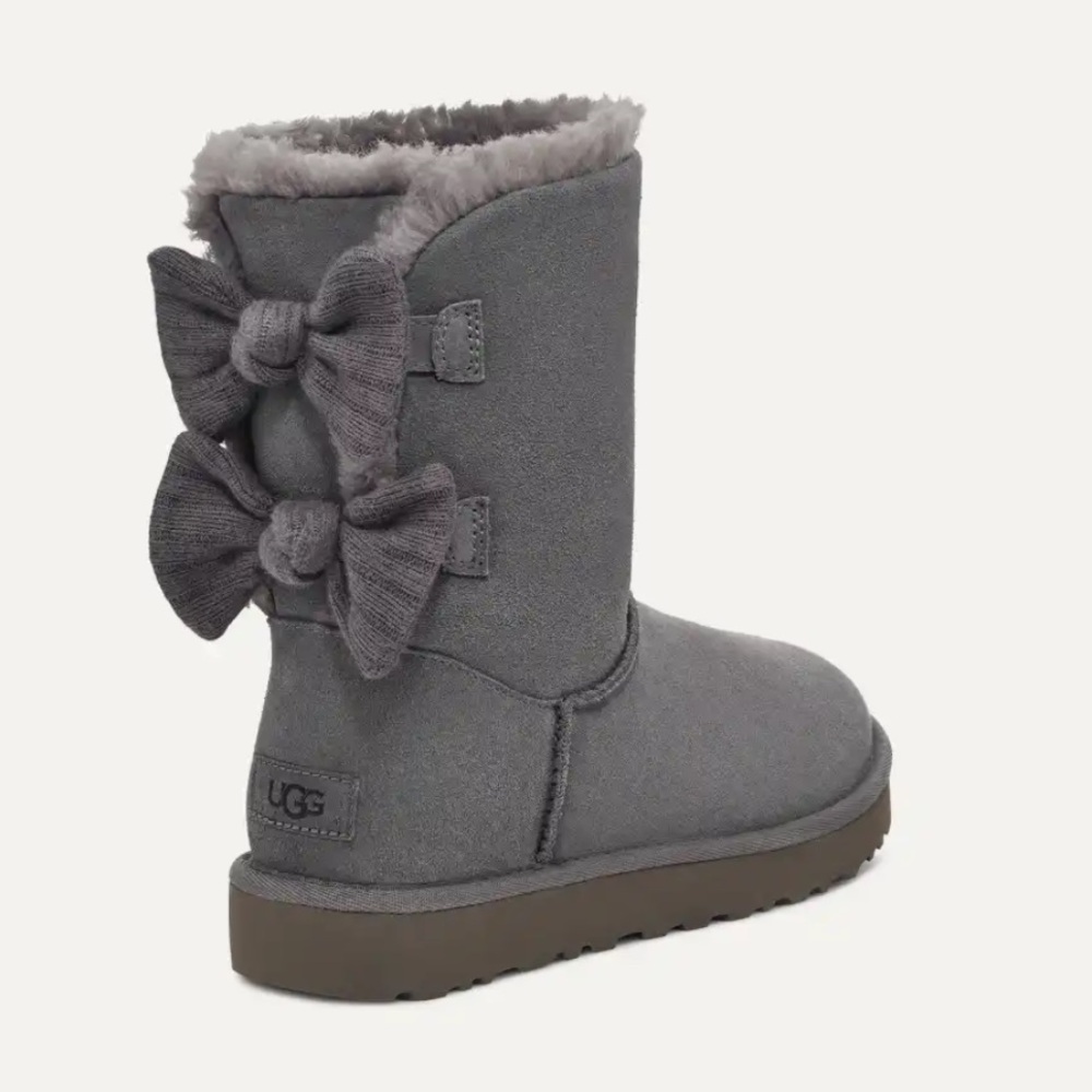 UGG Bailey Ribbed Bow Boots - Picture 4 of 10